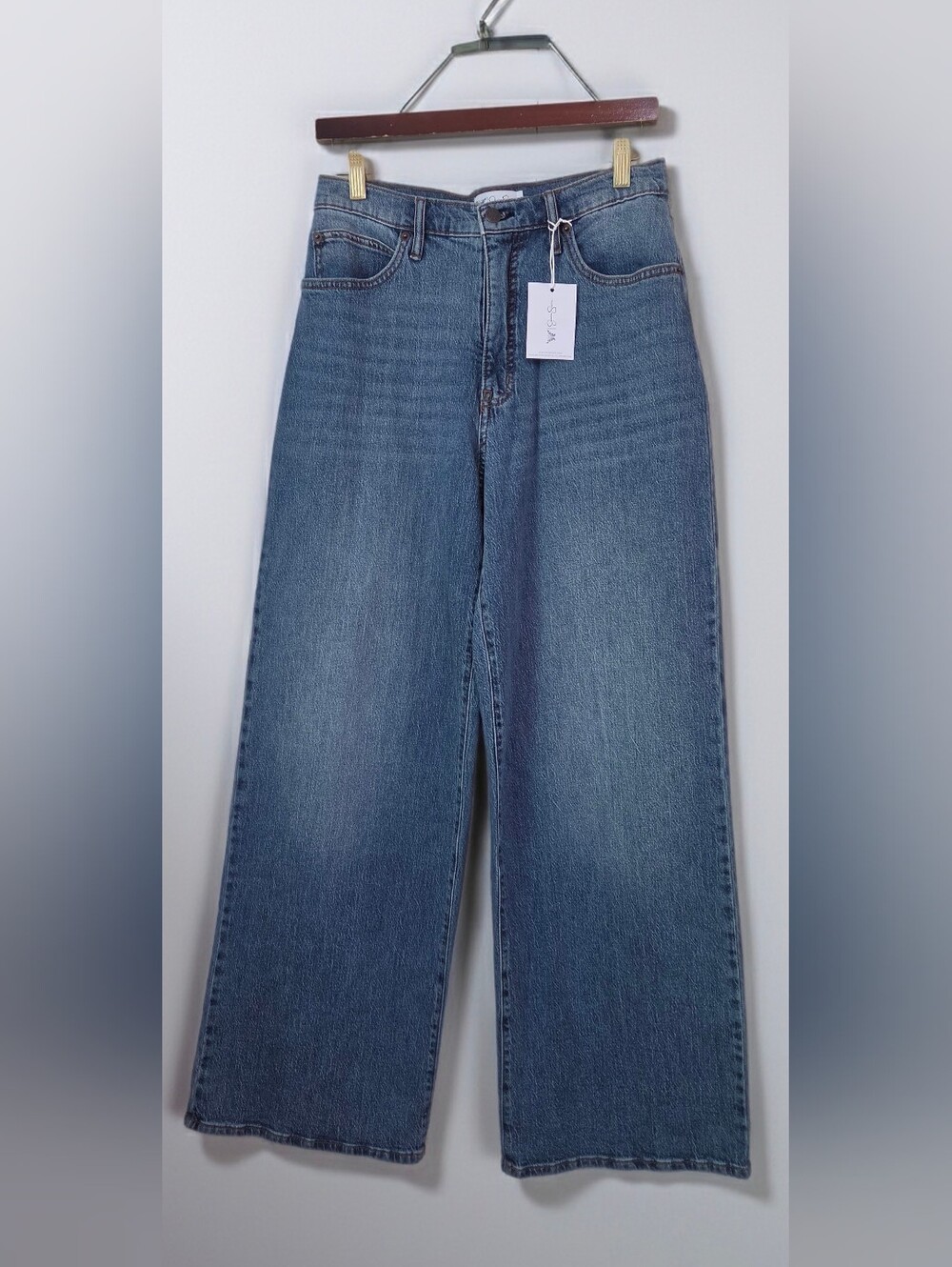 Jessica Simpson Freesia High Rise Wide Leg Jeans Size 6